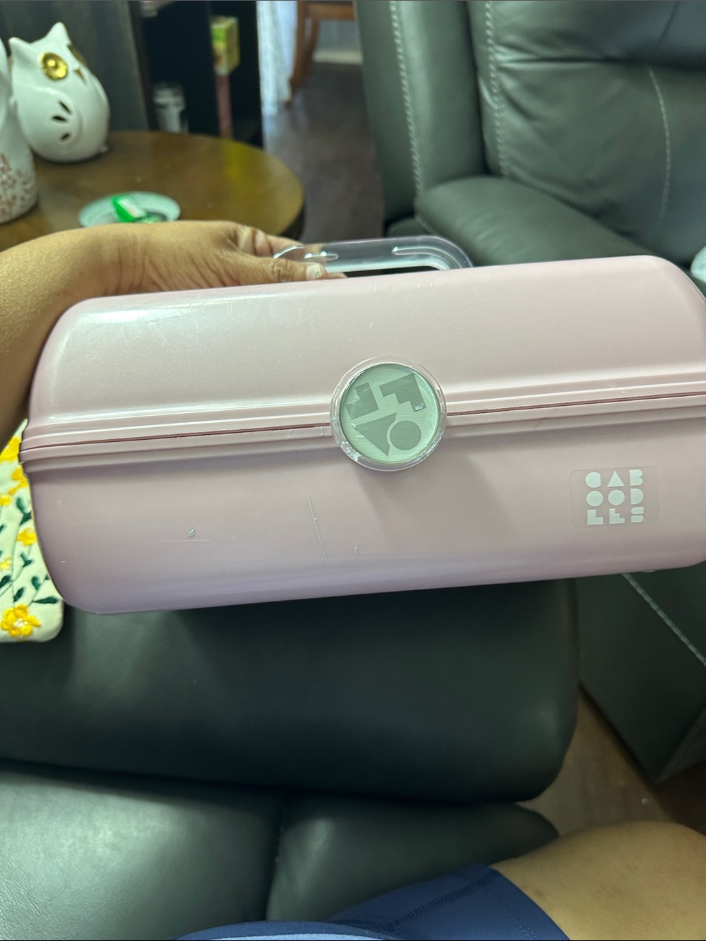 Caboodles Pink Makeup Train Case Organizer
